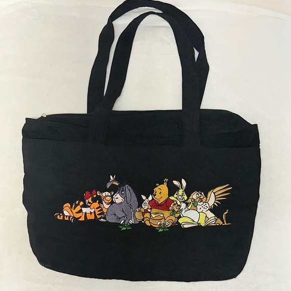 Disney Black Small  Carrier with Embroidered Design - Picture 1 of 12